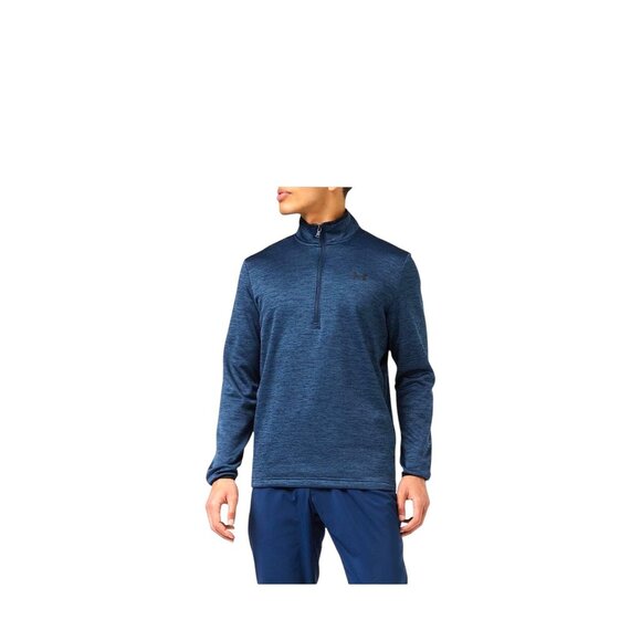 Under Armour Mens Quarter Zip Pullover Jacket Blue Size L Outdoor Athleisure - Picture 1 of 13